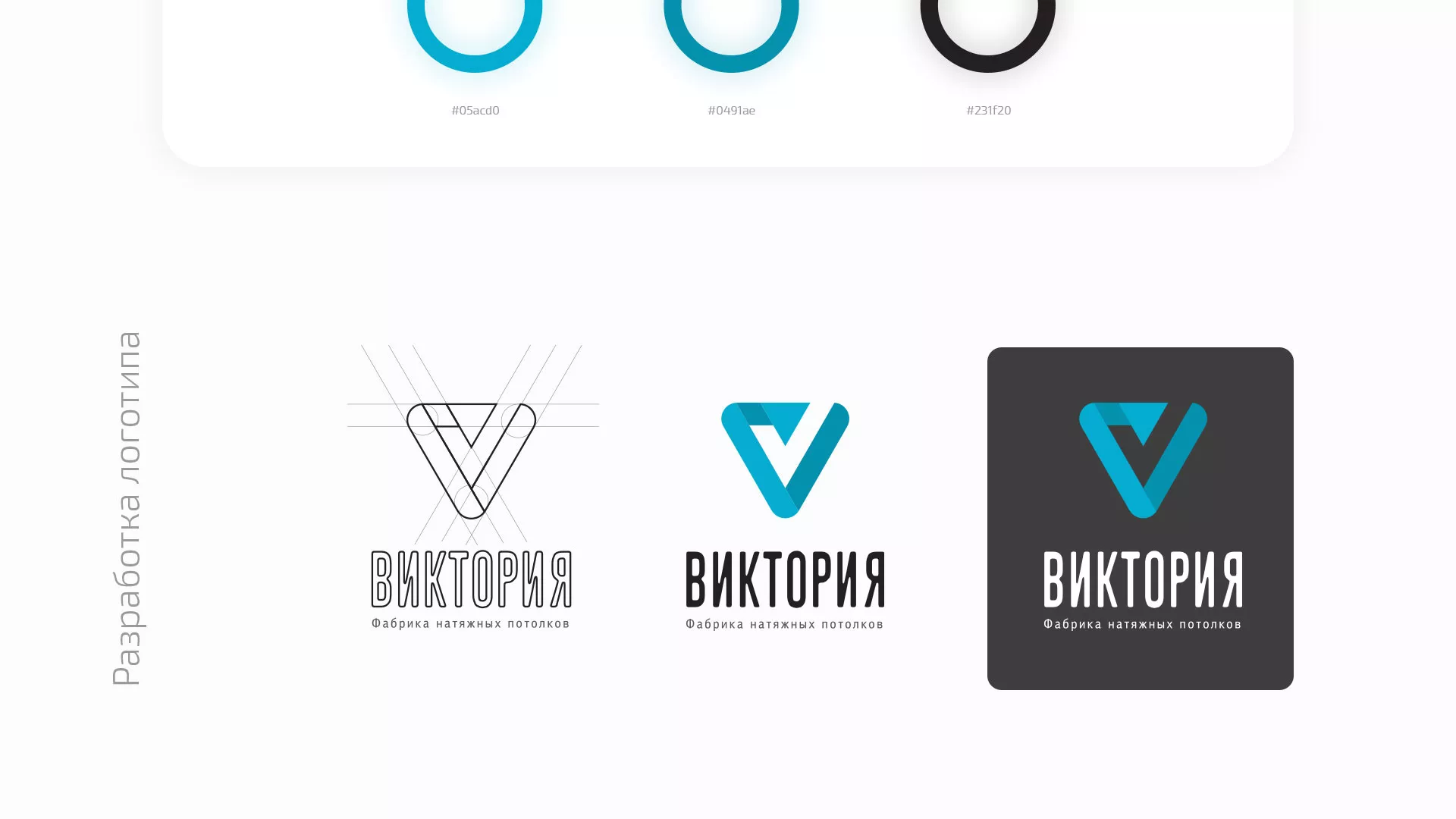 Разработка фирменного стиля компании по продаже и установке натяжных потолков в Верхотурье