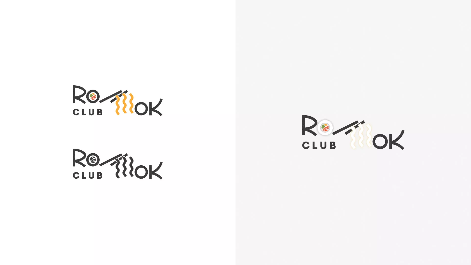 Создание логотипа суши-бара «Roll Wok Club» в Верхотурье
